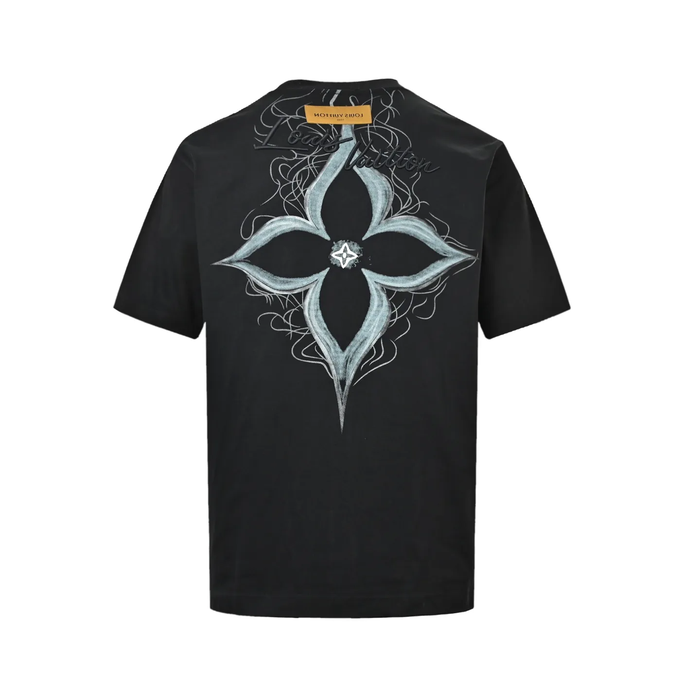 Louis Vuitton/Louis Vuitton 26ss four-leaf star flower printed short sleeves on the back